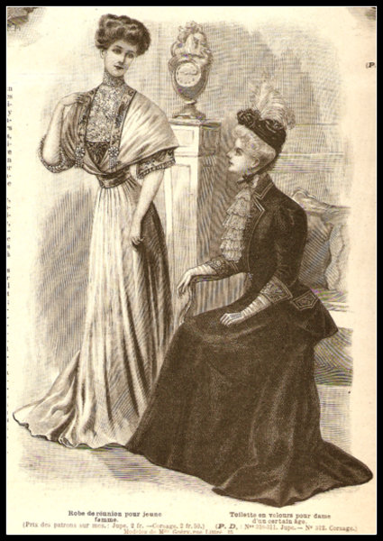 Bechoff Reunion dresses 1907 Bechoff Reunion dresses 1907