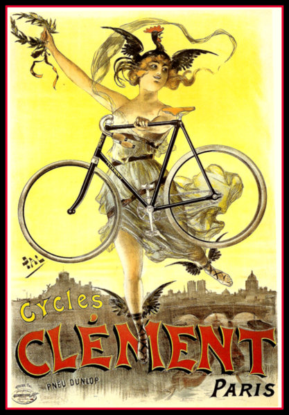 Clement Cycle Advert Paris Clement Cycle Advert Paris