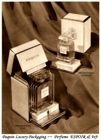 Paquin Luxury Packaging ~~ Perfume ESPOIR & 9x9