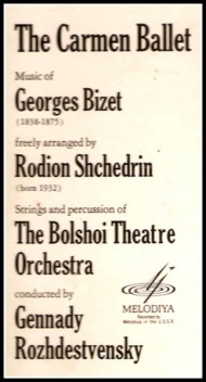 Record Music info Bizet 