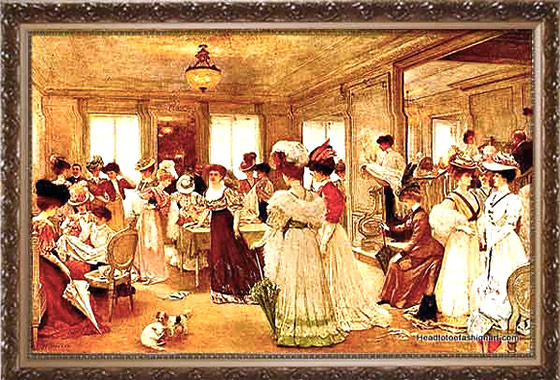 The busy fashion house of Paquin in 1907