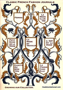 Classic french fashion journals Chart showing the different classic french fashion journals